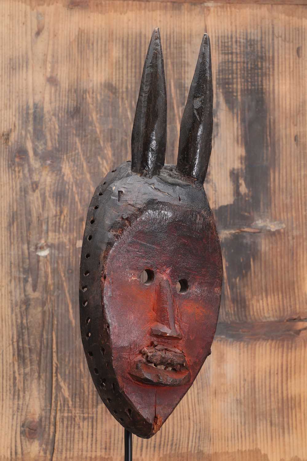 Dan society: a carved and patinated Dan mask, - Image 2 of 4