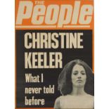 Of Christine Keeler interest: advertising poster,