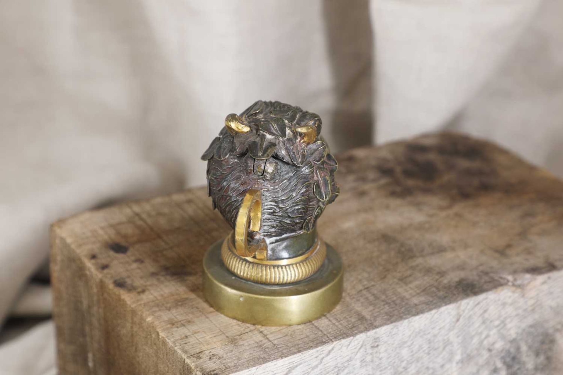 A grand tour gilt-bronze oil lamp, - Image 4 of 4