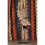 Mumuye people: a carved and patinated Mumuye buffalo mask,