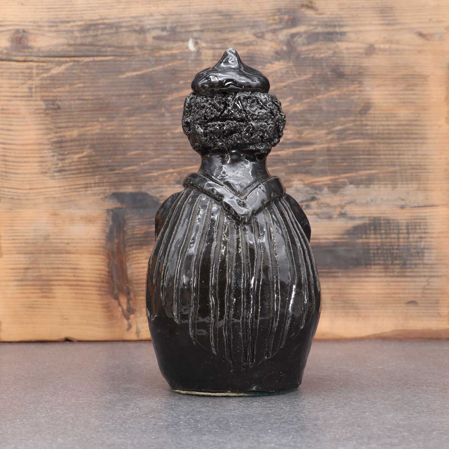 A glazed stoneware figurine, - Image 4 of 4