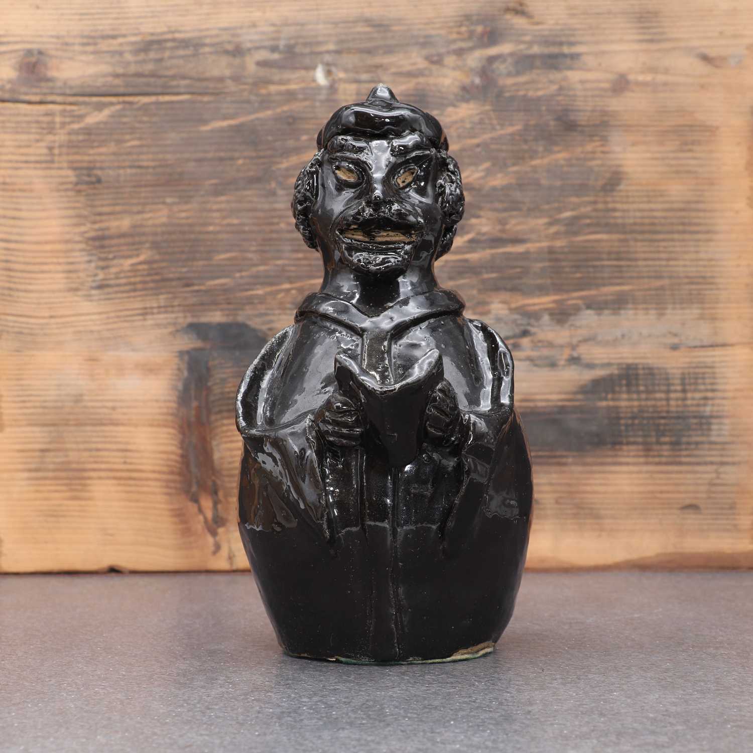 A glazed stoneware figurine, - Image 2 of 4