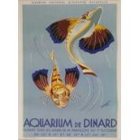 A French advertising poster for 'Aquarium de Dinard',