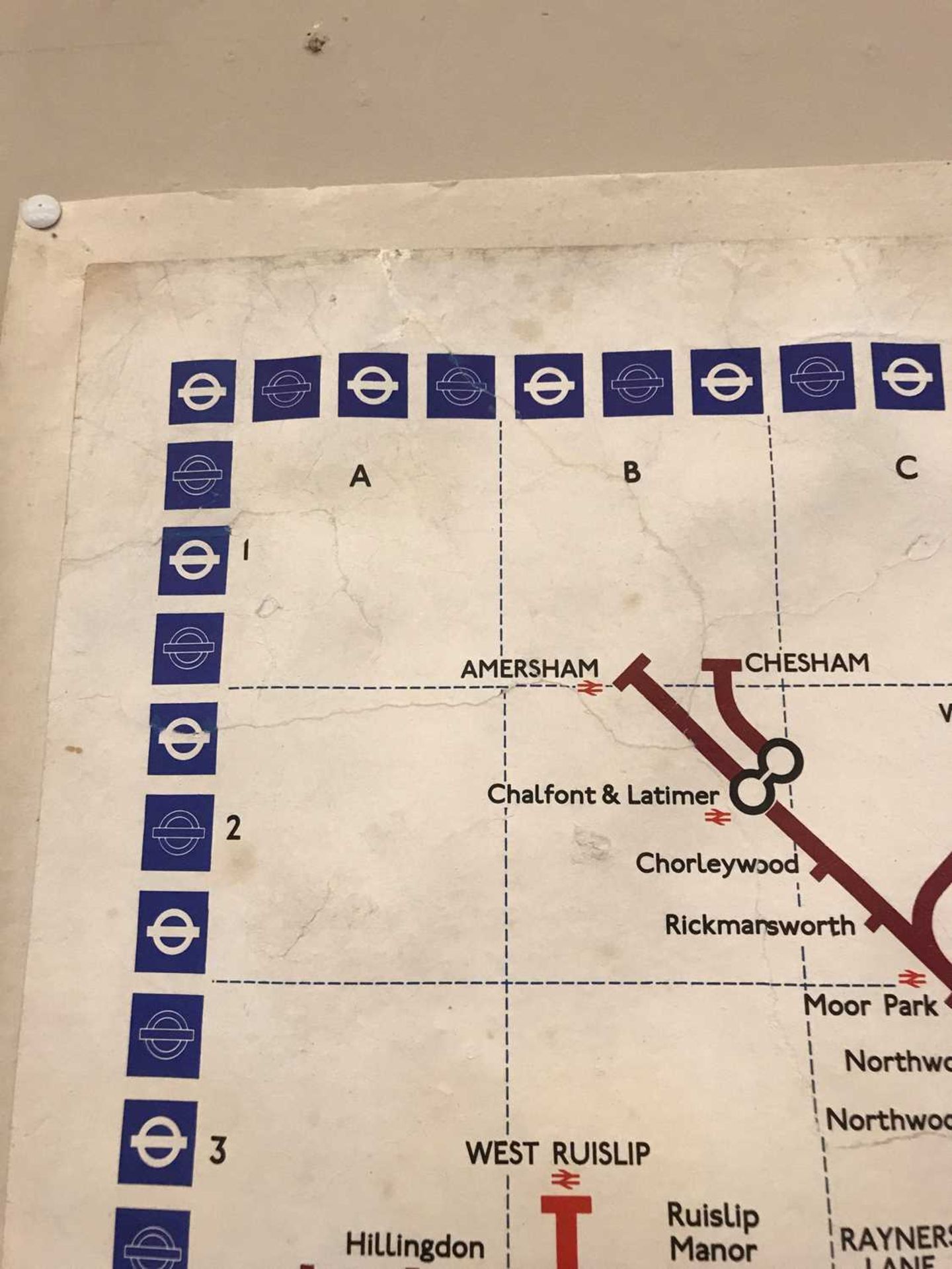 A London Underground station map, - Image 2 of 8