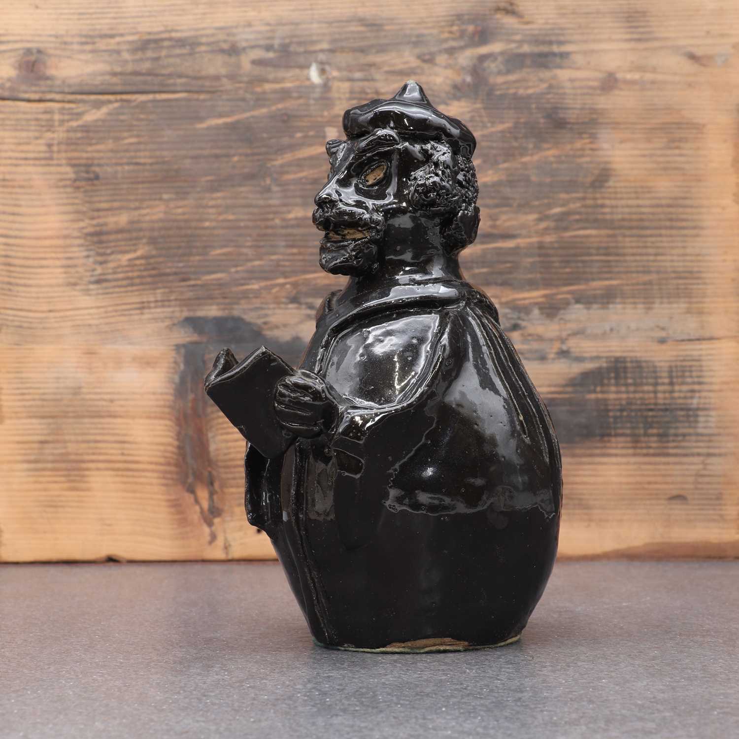A glazed stoneware figurine, - Image 3 of 4