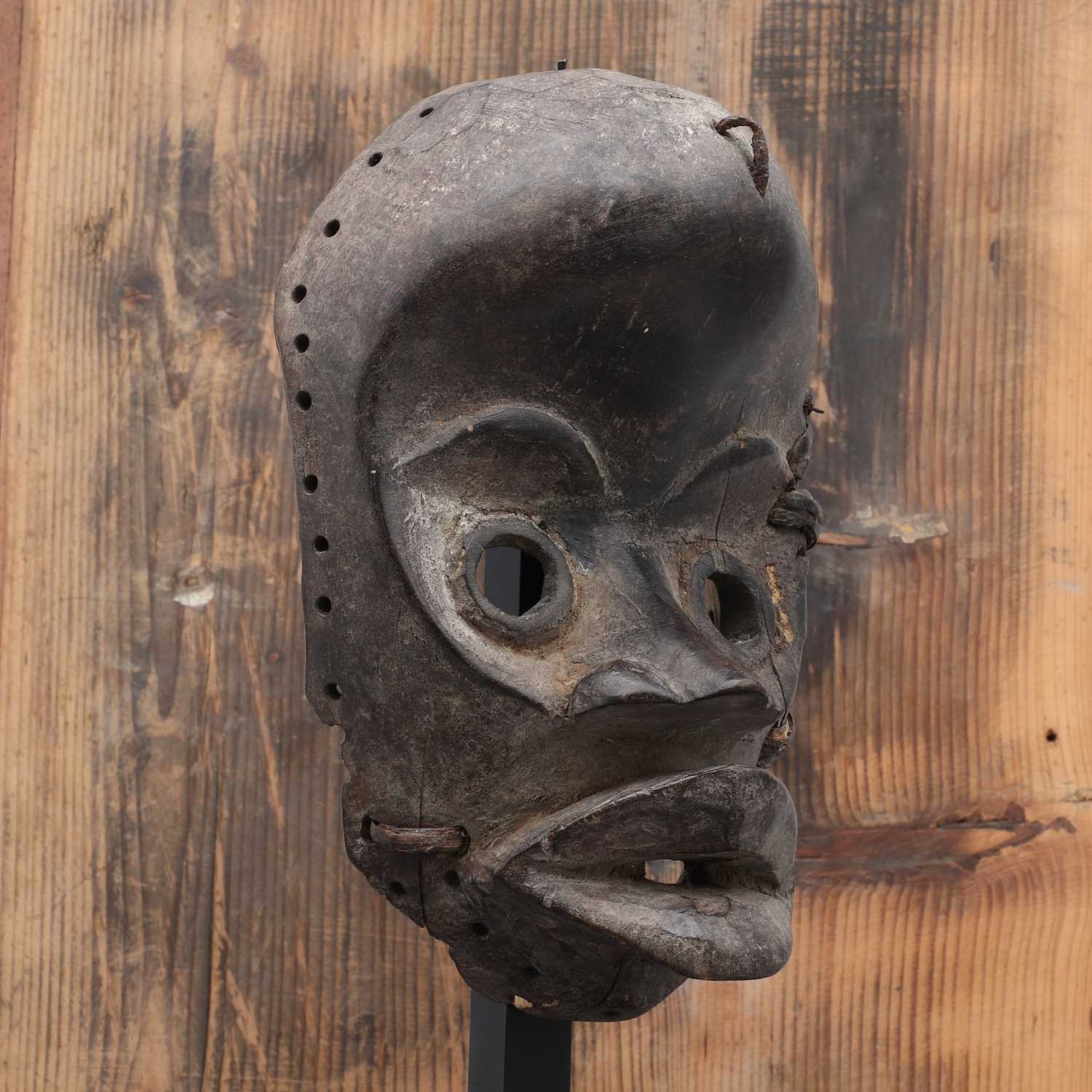 Dan society: a carved and patinated Dan mask, - Image 2 of 5