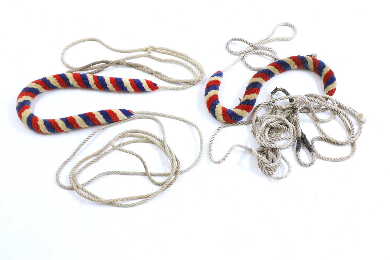 Two long church bell ropes,