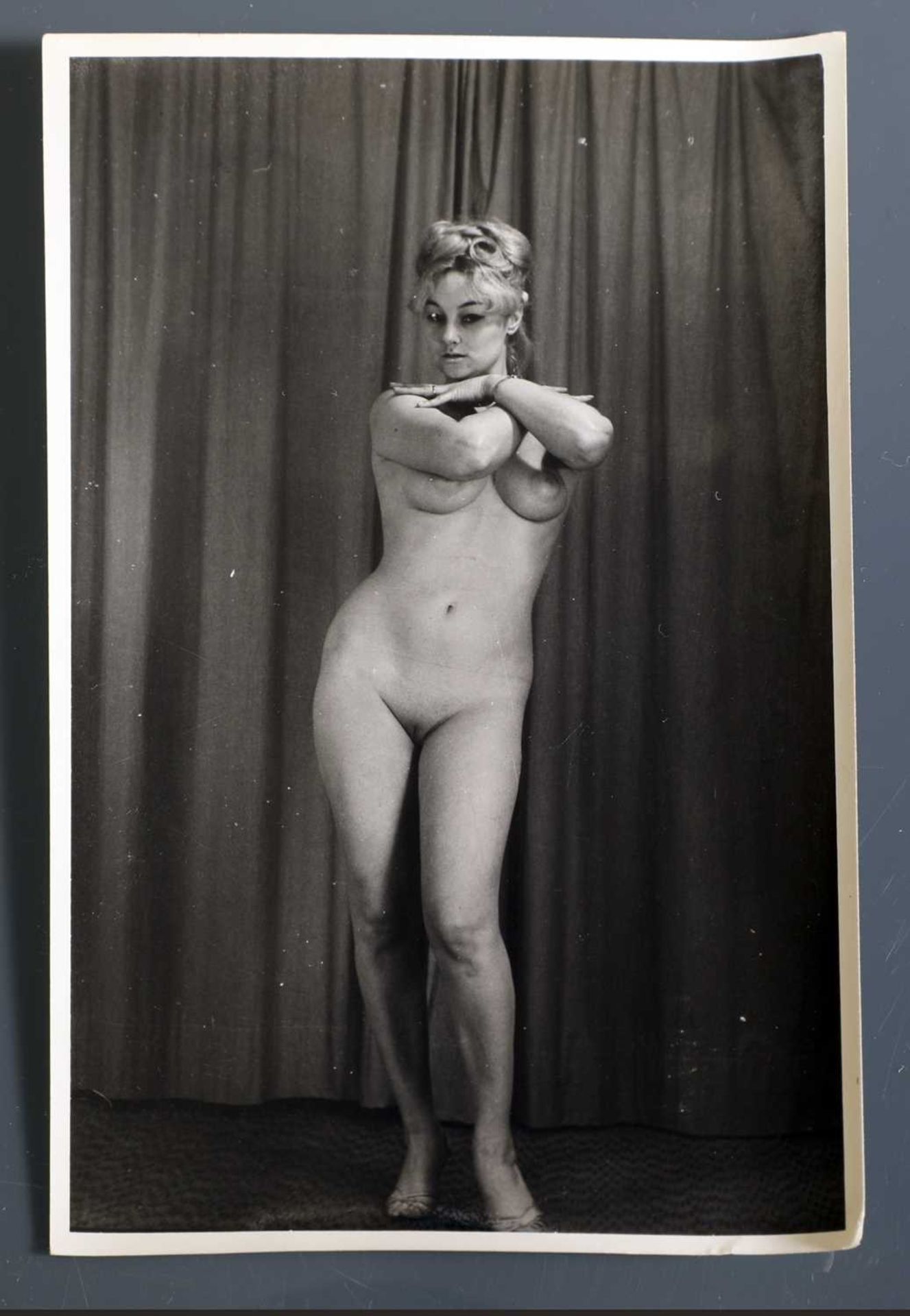 A rare nude studio photograph of Mandy Rice-Davies,