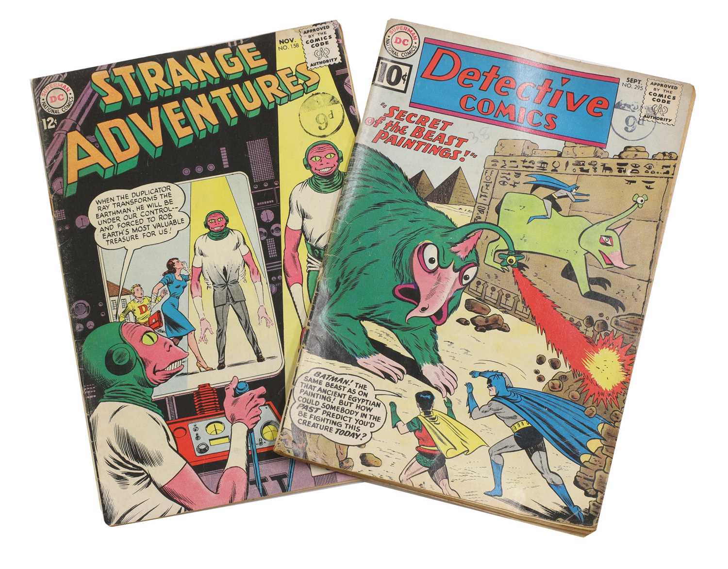 A collection of eighty-eight DC comic books,