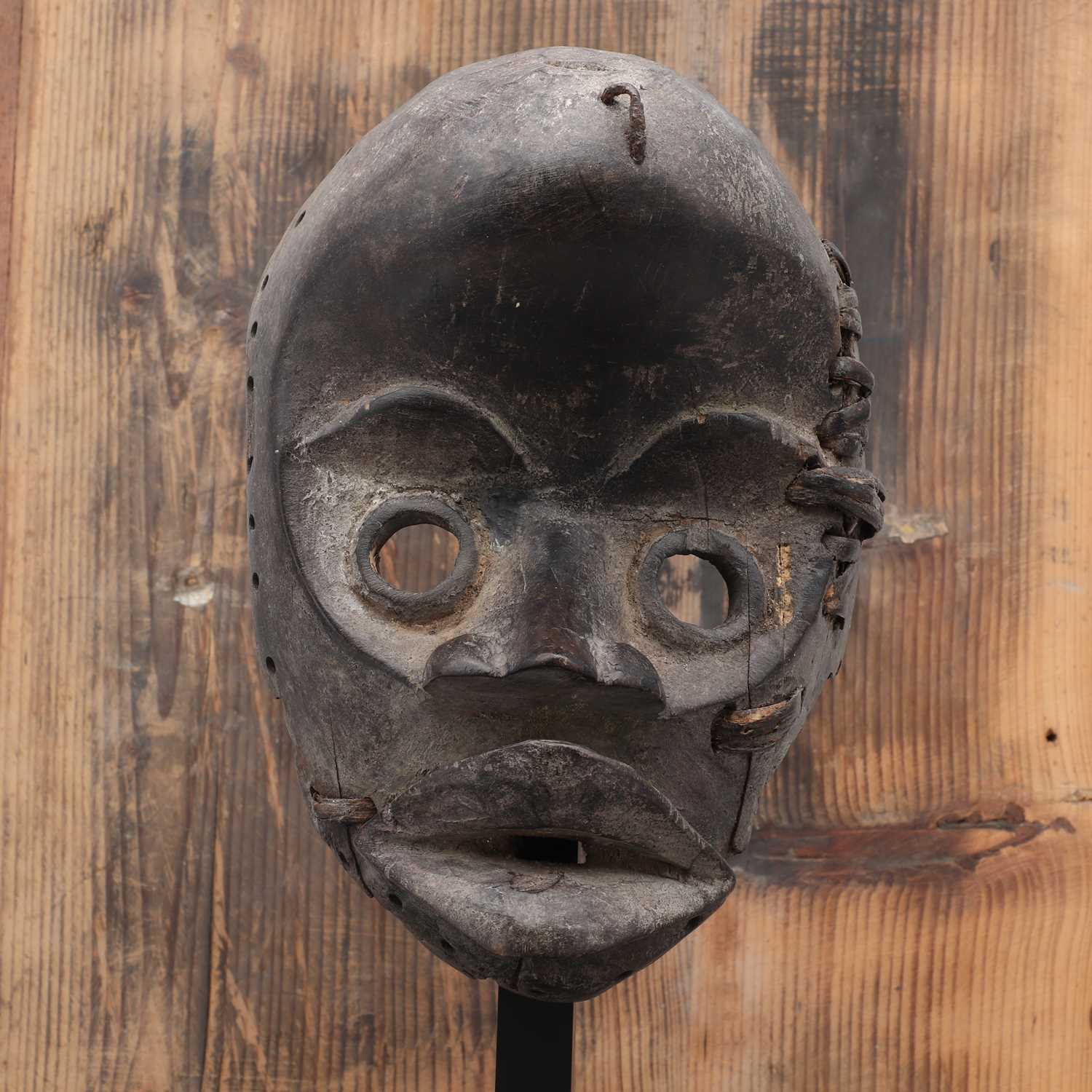 Dan society: a carved and patinated Dan mask, - Image 3 of 5