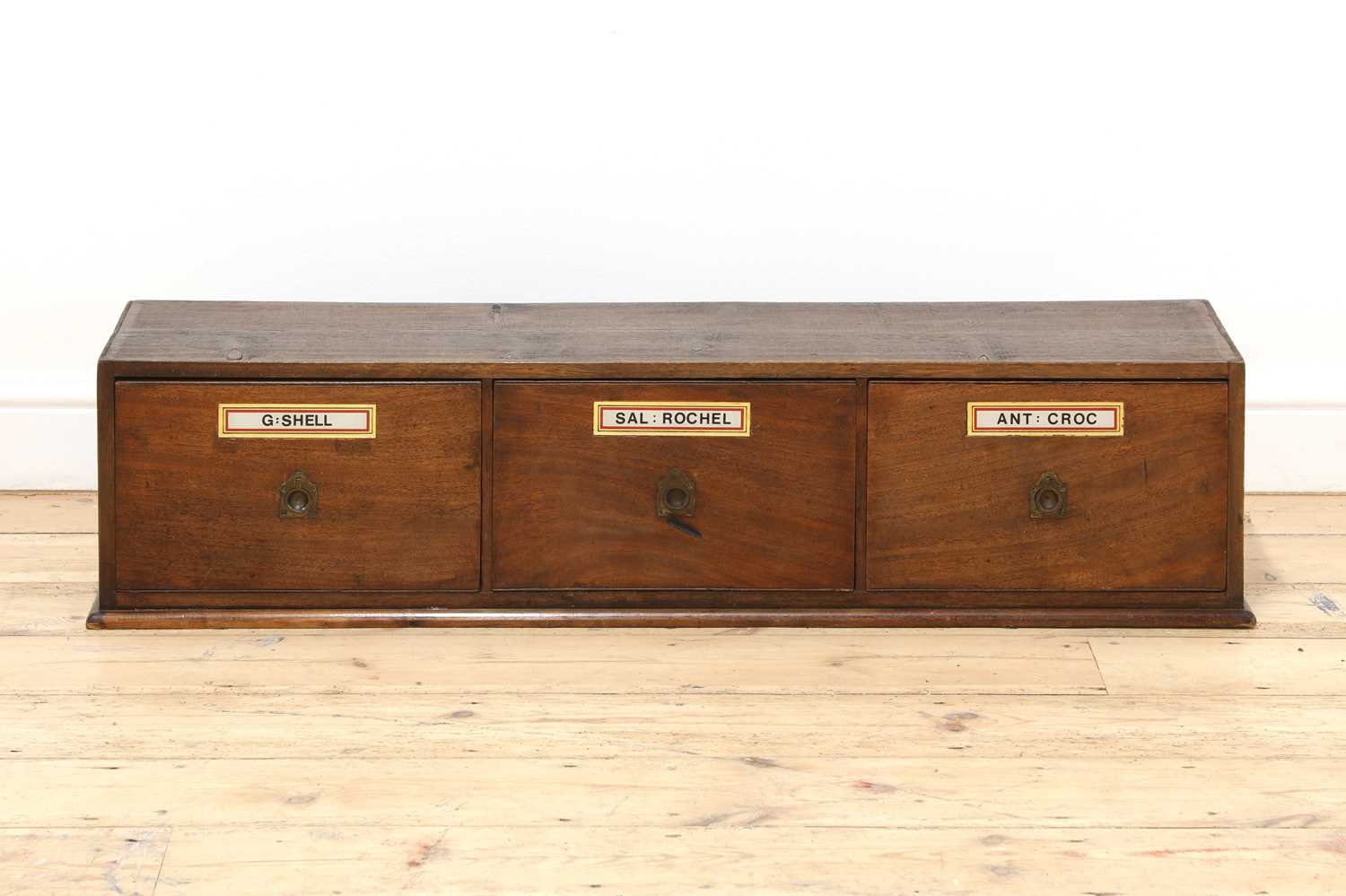 A late Victorian mahogany pharmacist's chest, - Image 2 of 2