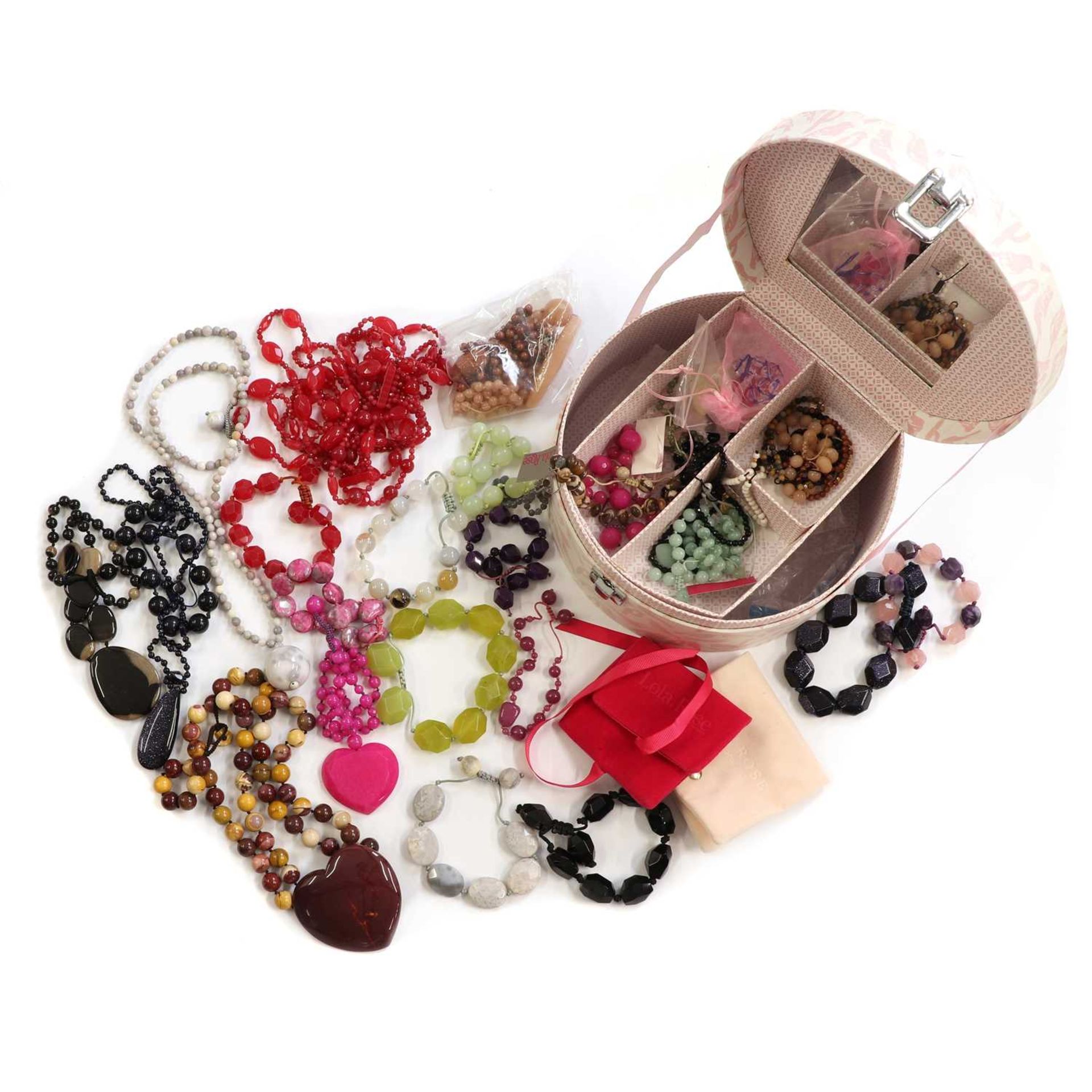 A collection of beaded costume jewellery, by Lola Rose,