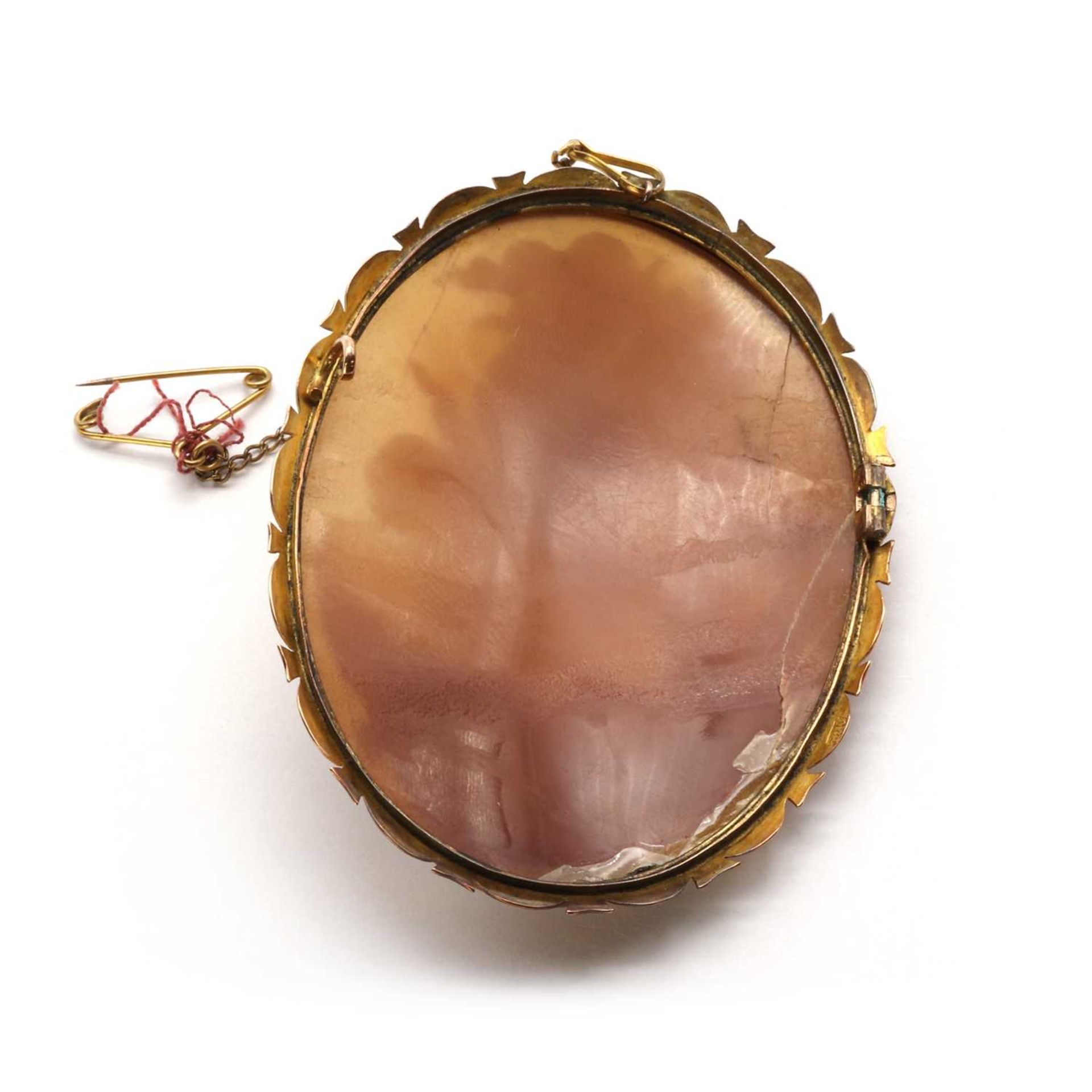 A gold shell cameo, - Bild 2 aus 4