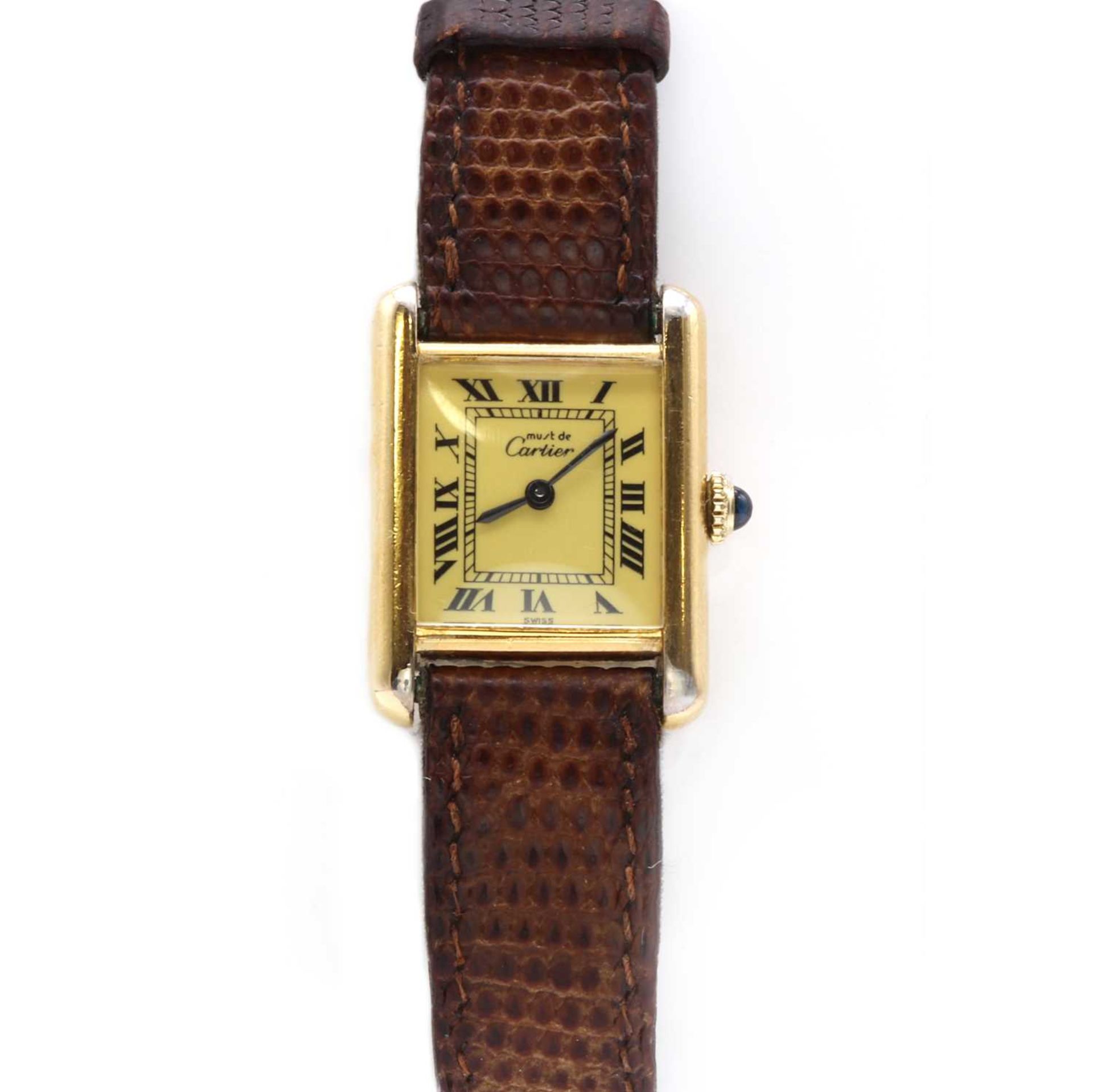 A ladies' Must de Cartier quartz strap watch,