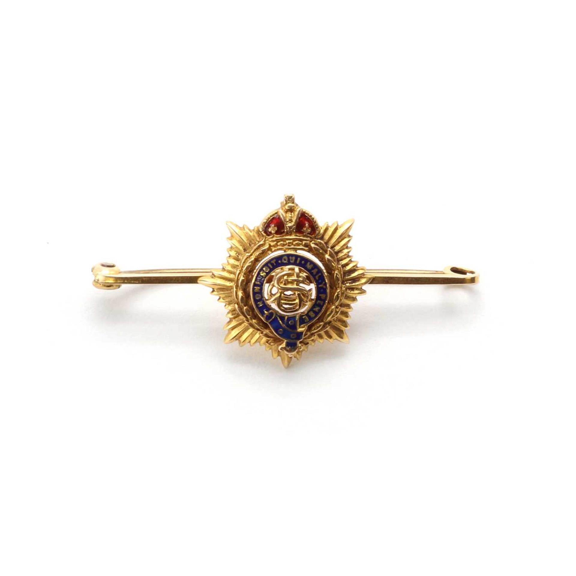 A military bar brooch,