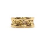 An 18ct Georgian gold memorial ring,