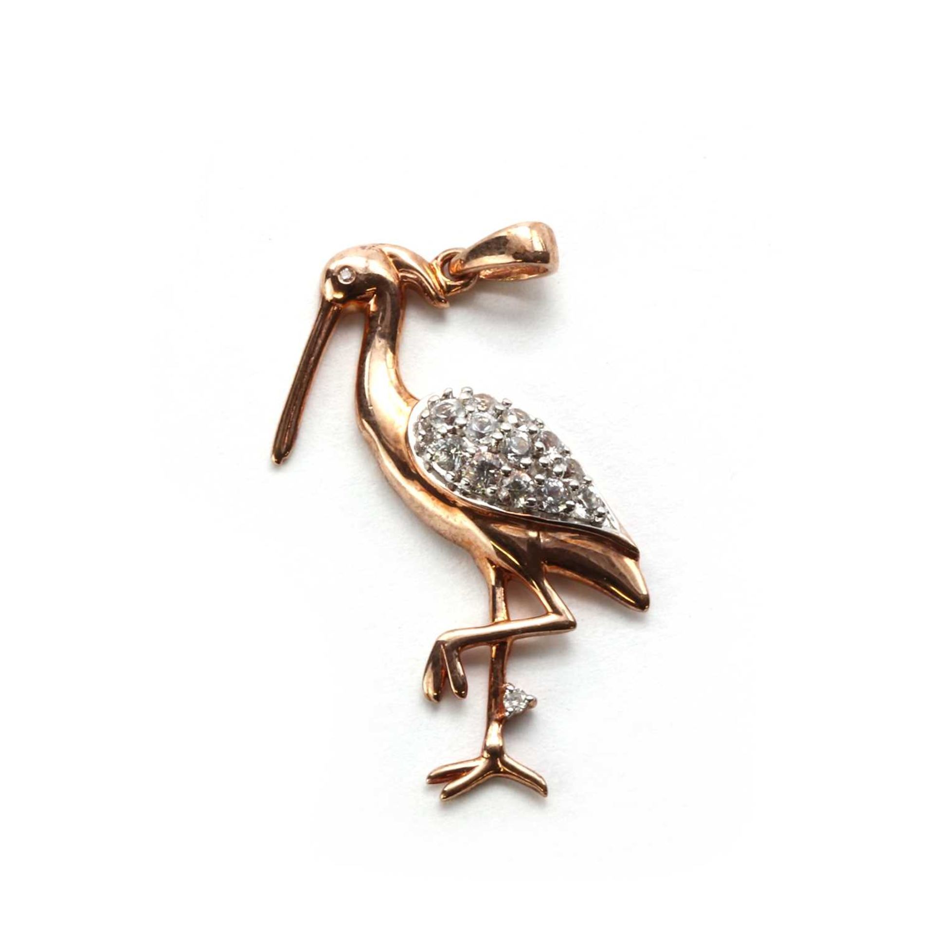A 9ct rose gold novelty pendant,