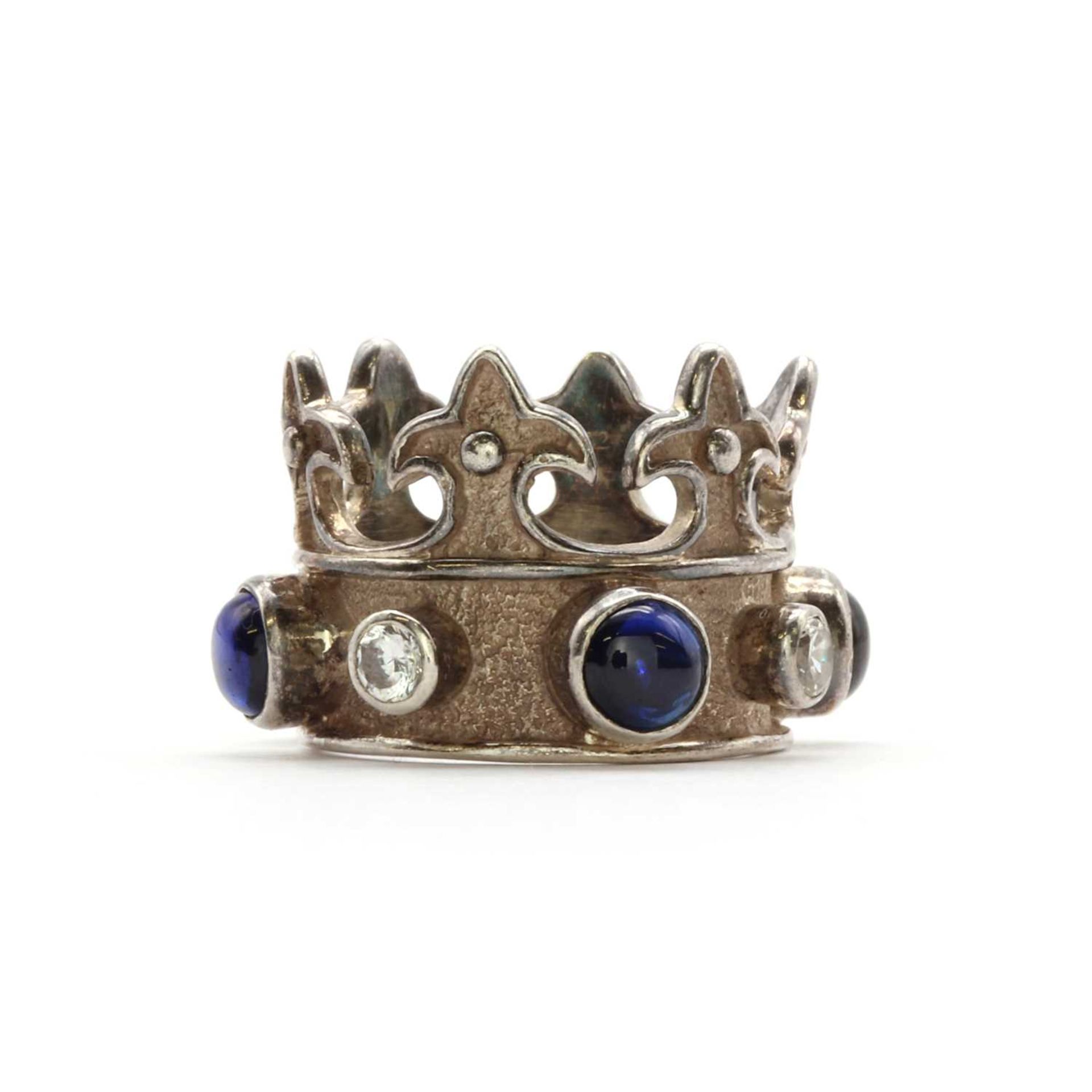 A sterling silver Thomas Sabo crown ring,