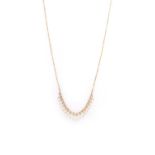 An Italian gold and seed pearl necklace,