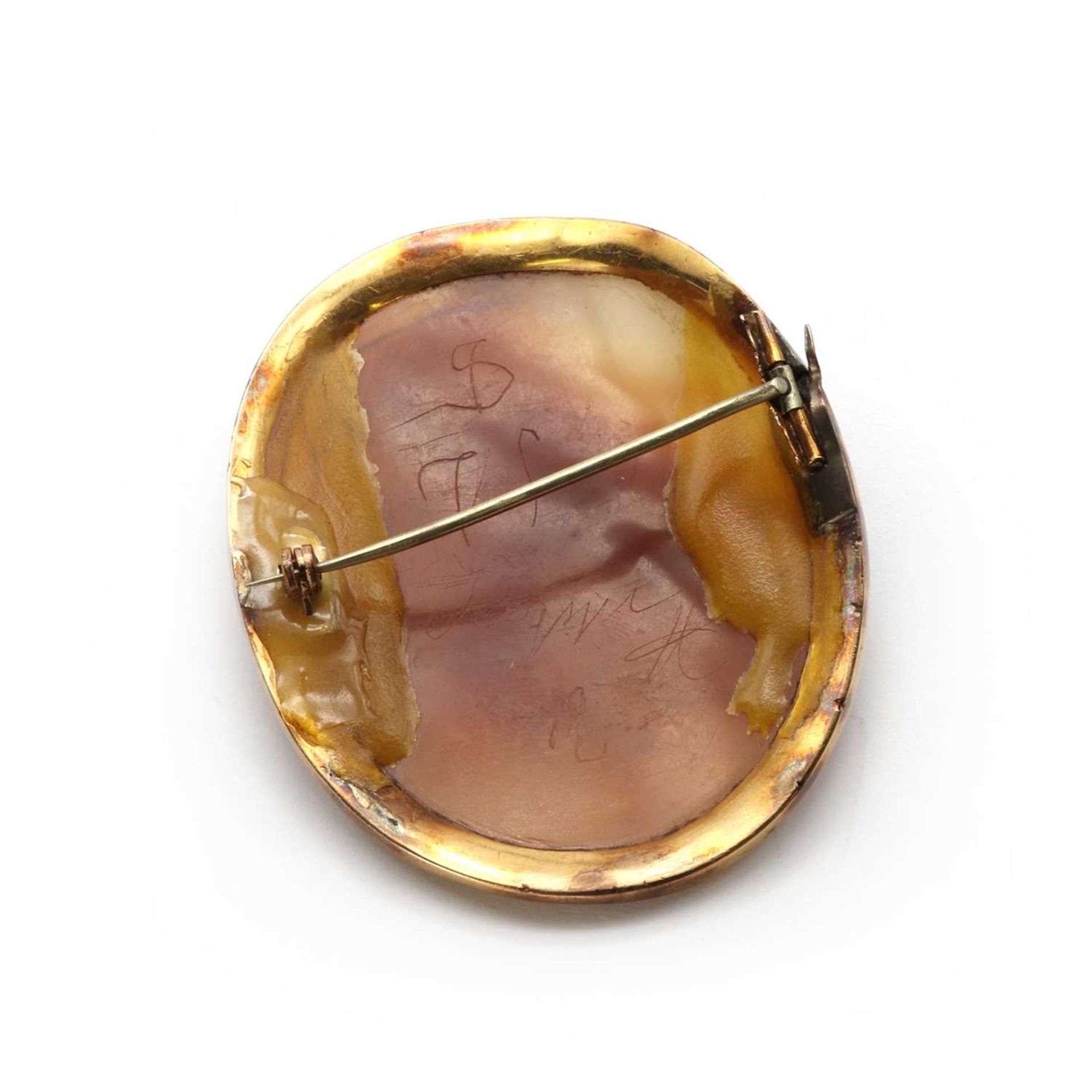 A gold shell cameo, - Bild 4 aus 4