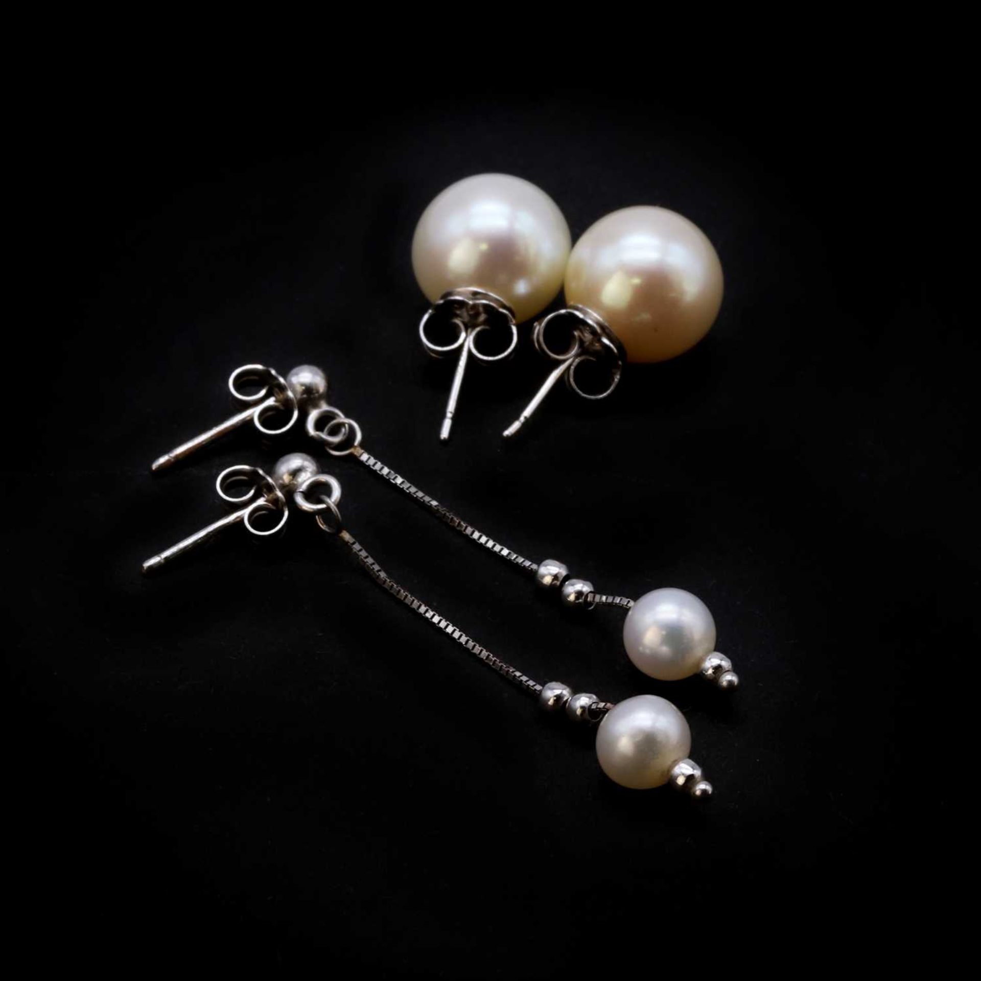 Nine pairs of earrings, - Bild 3 aus 3