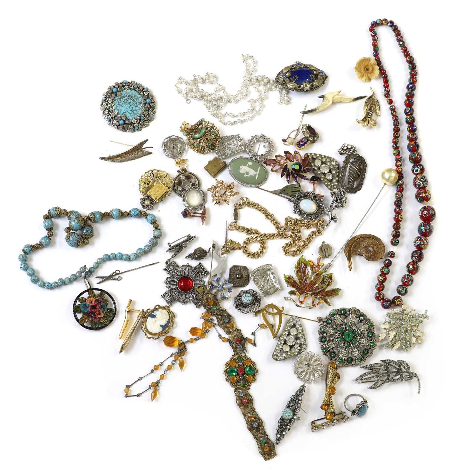 A collection of silver and costume jewellery - Bild 3 aus 3