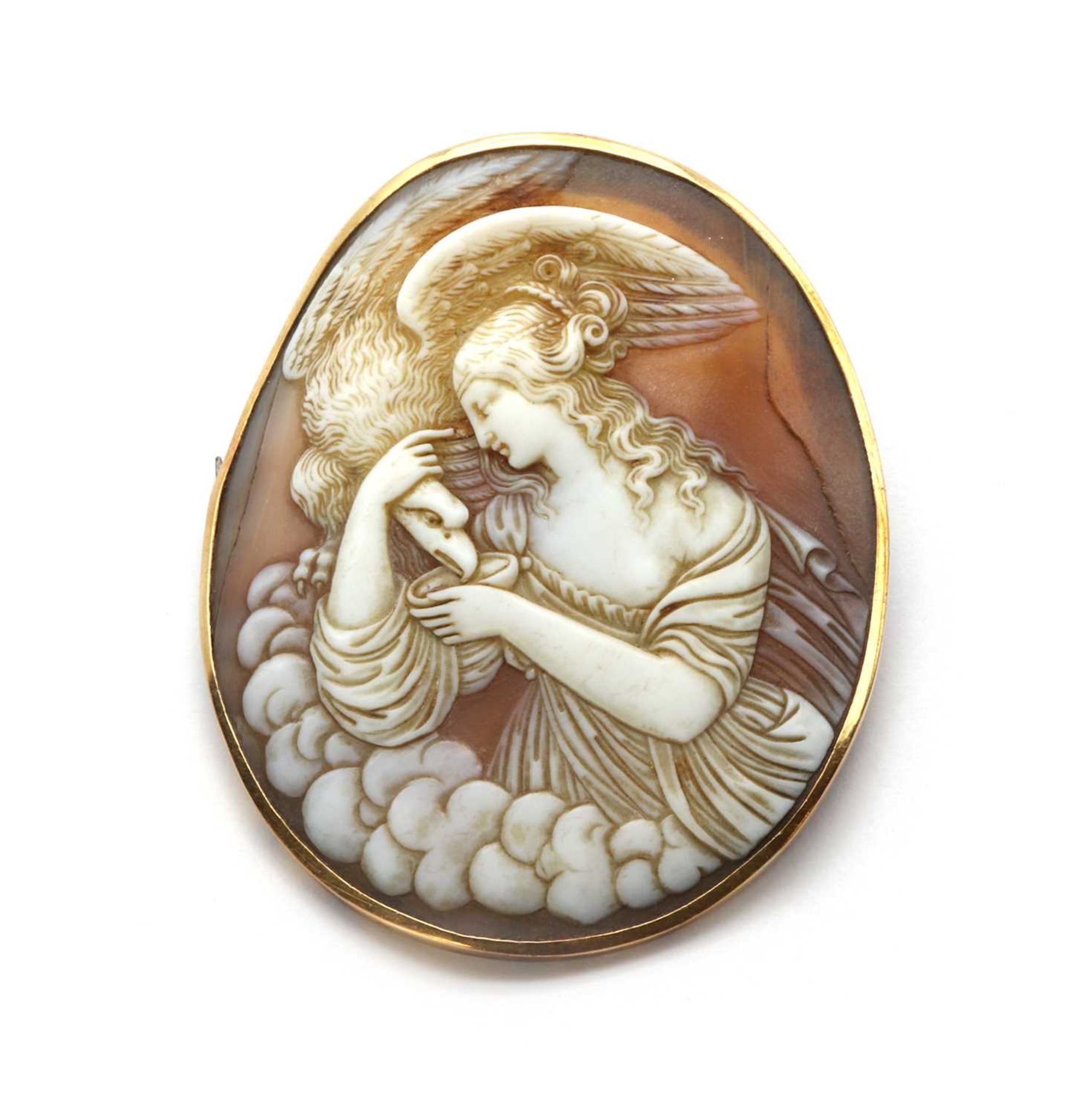 A gold shell cameo, - Bild 3 aus 4