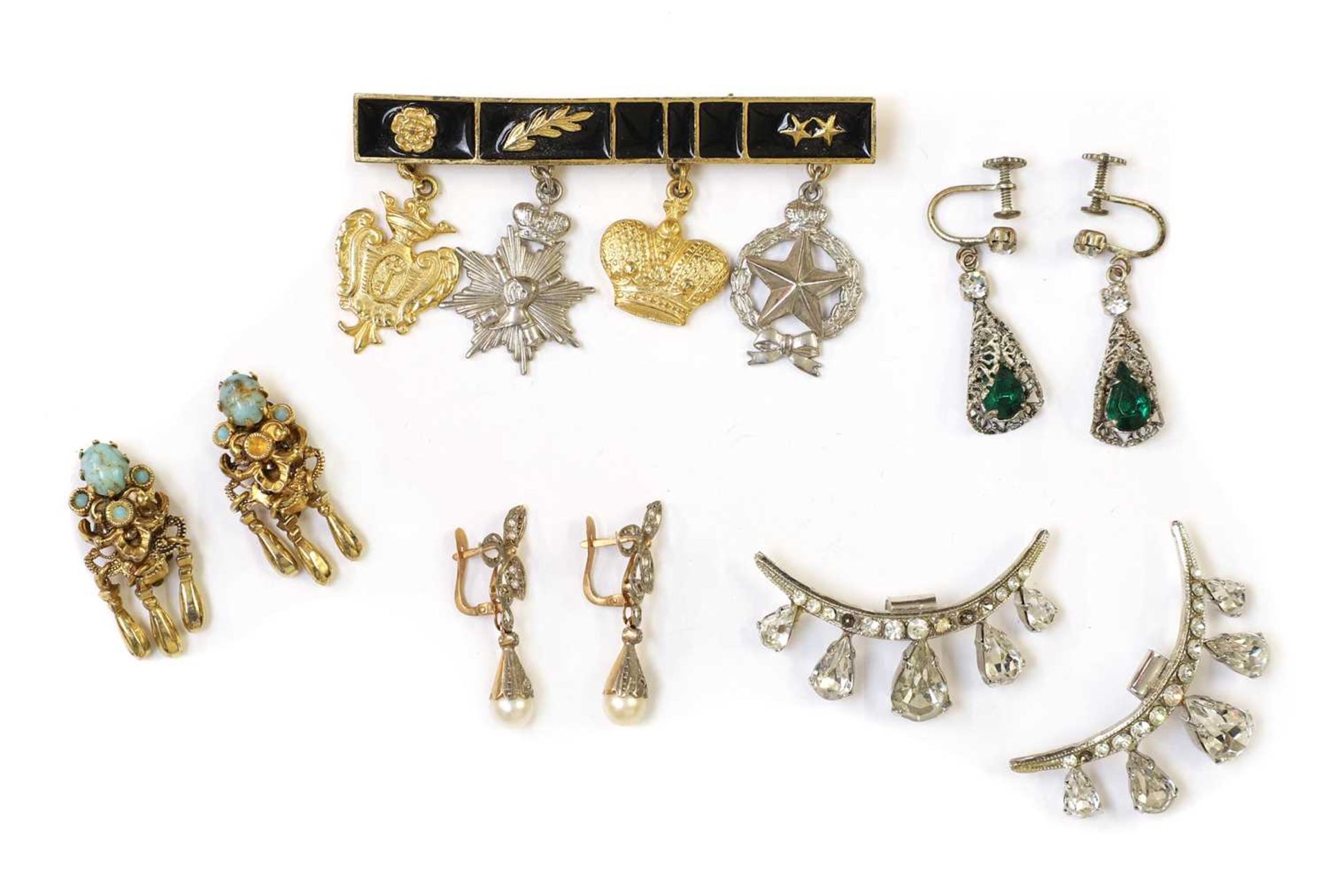 A quantity of silver and costume jewellery, - Image 2 of 2