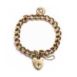 A 9ct gold charm bracelet,