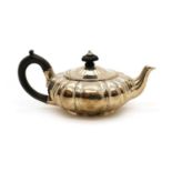 A Regency silver teapot