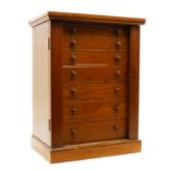 A Victorian mahogany entomologists cabinet,