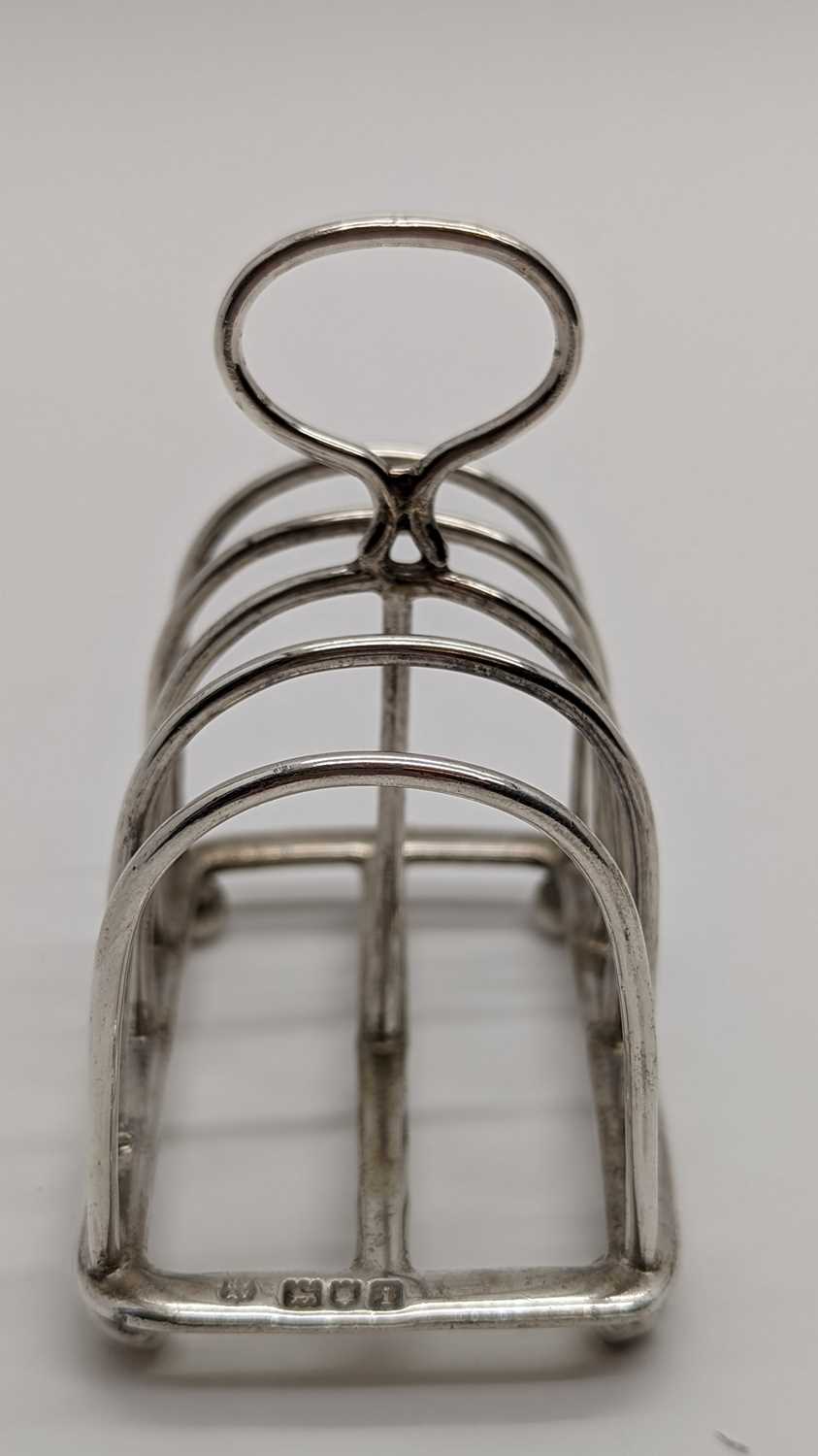 A Victorian silver four division toast rack, - Image 18 of 18