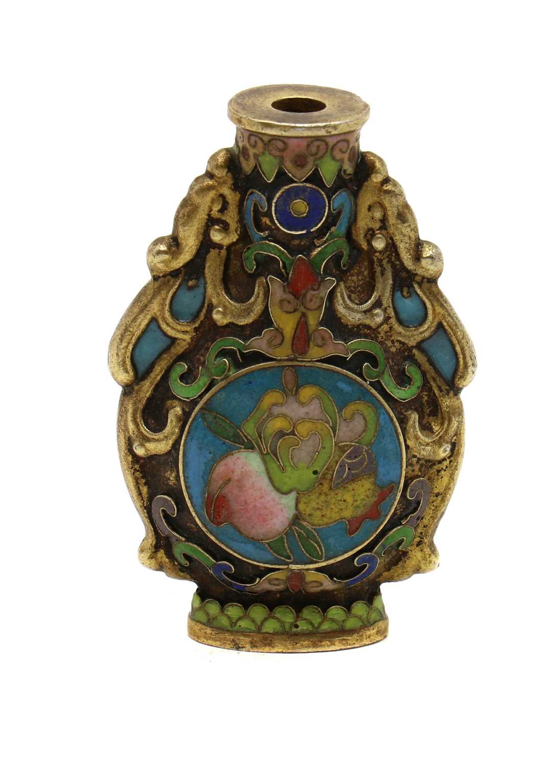 A Chinese cloisonné snuff bottle, - Image 2 of 12