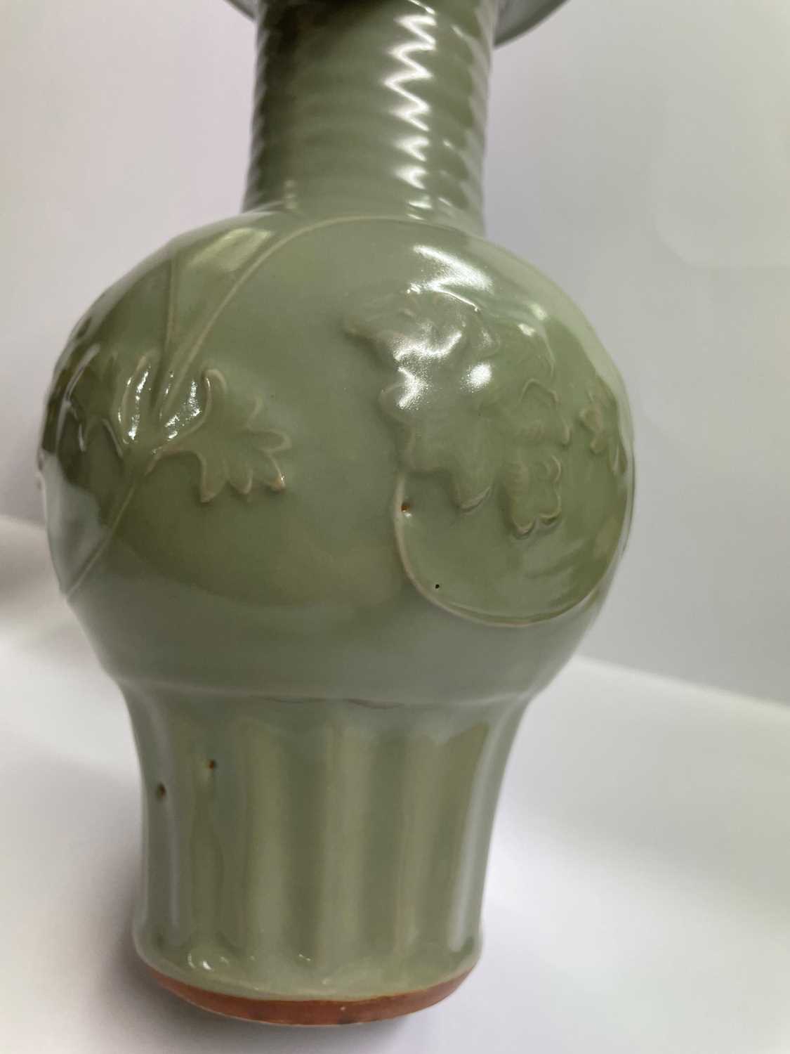 A Chinese celadon vase, - Image 11 of 15