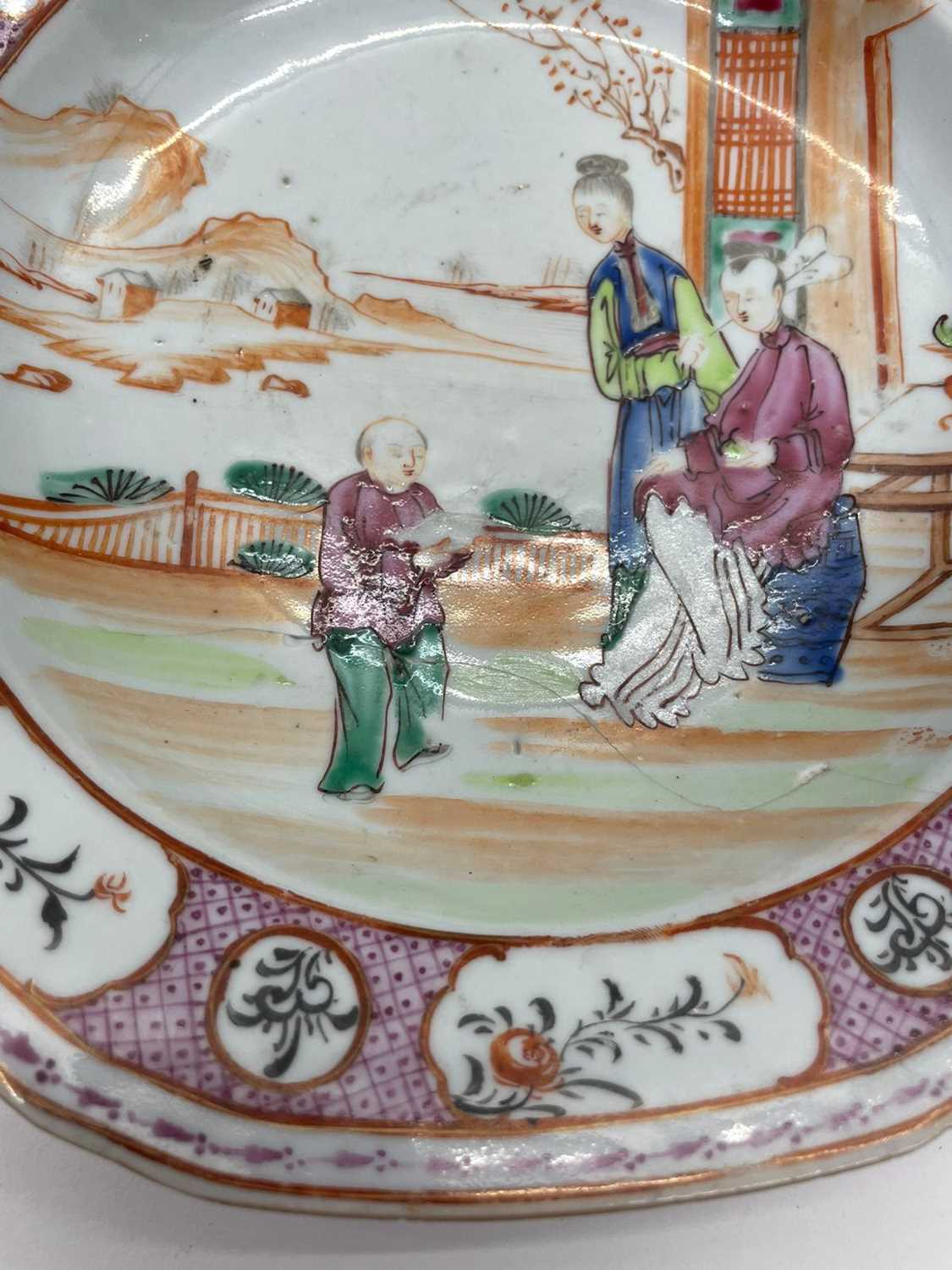 A pair of Chinese famille rose soup plates, - Image 26 of 43