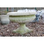 A large Haddonstone Clarence pattern urn,