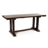 An oak refectory table