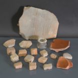 A collection of Roman pottery,