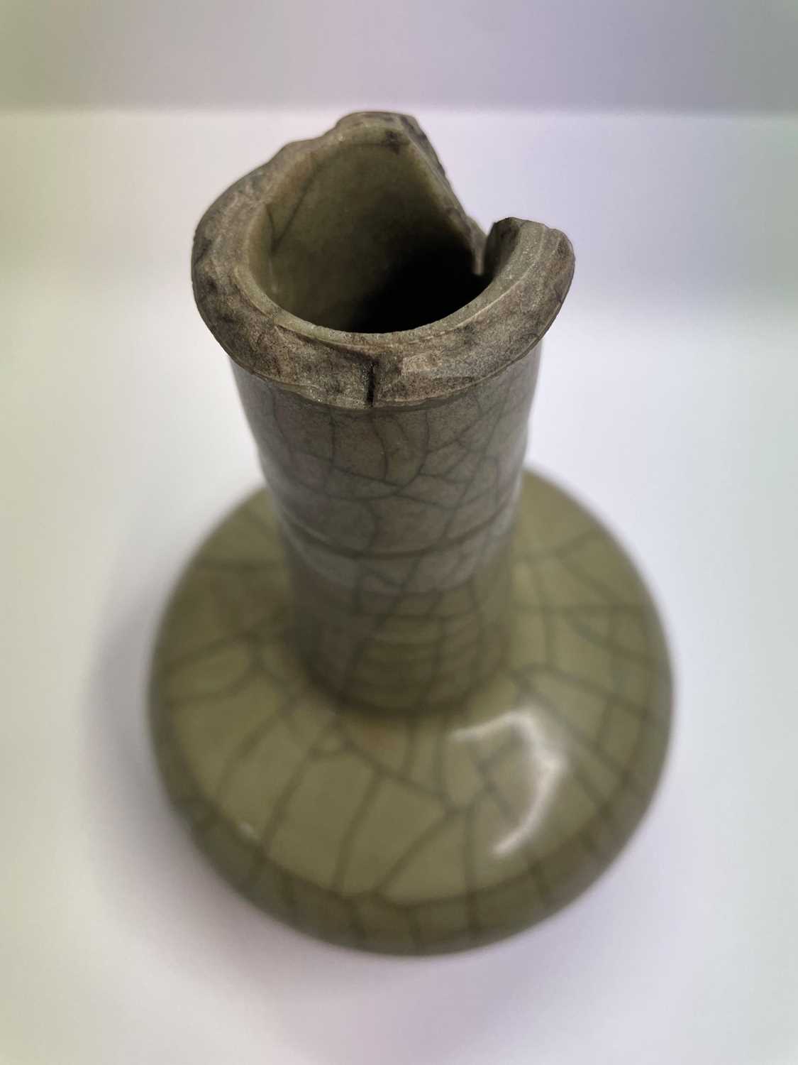 A Chinese celadon glazed bottle vase, - Image 10 of 17