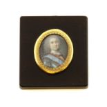 A Grand Tour portrait miniature,