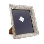 A silver picture frame