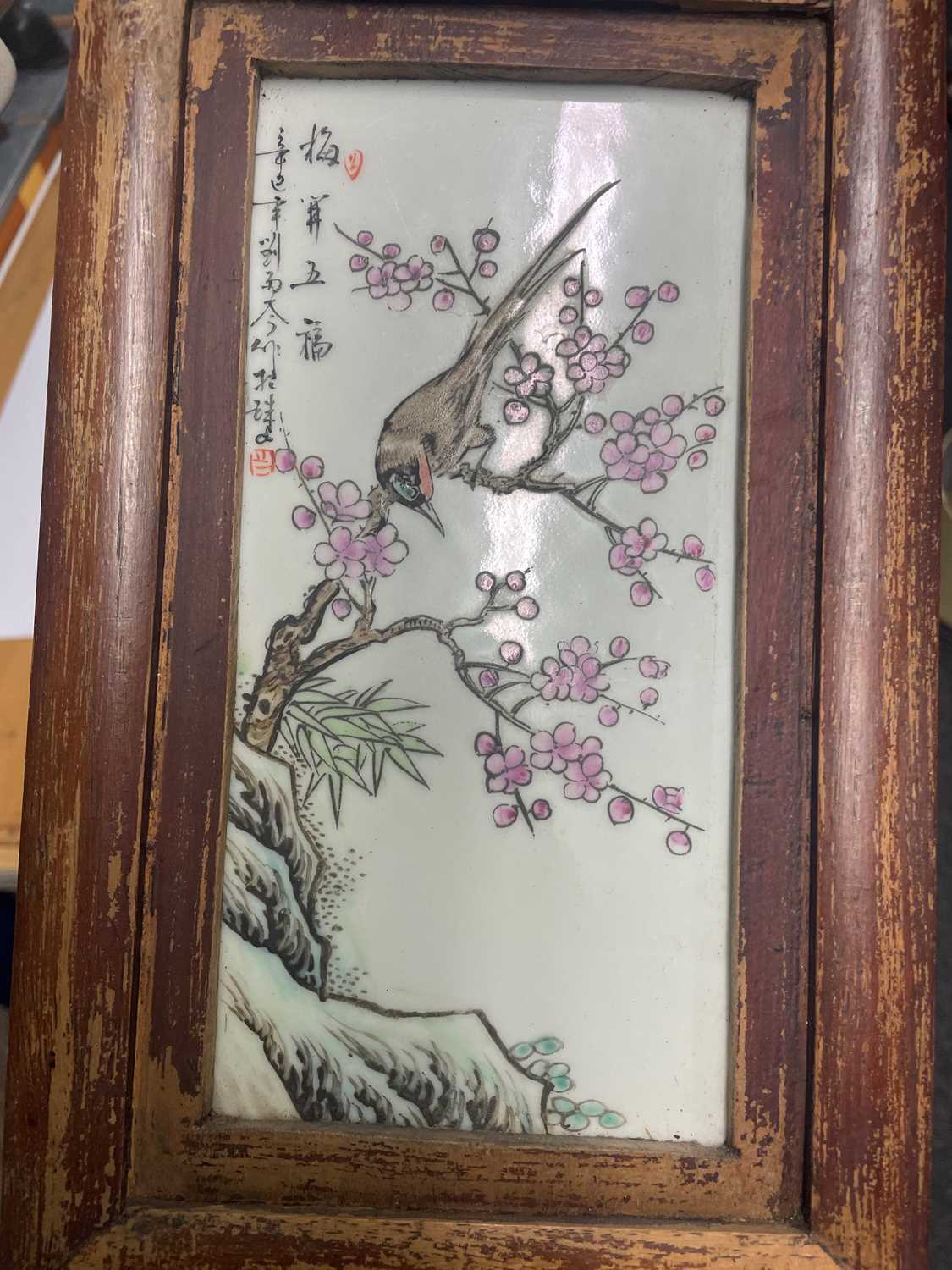 Three pairs of Chinese panels, - Image 32 of 37