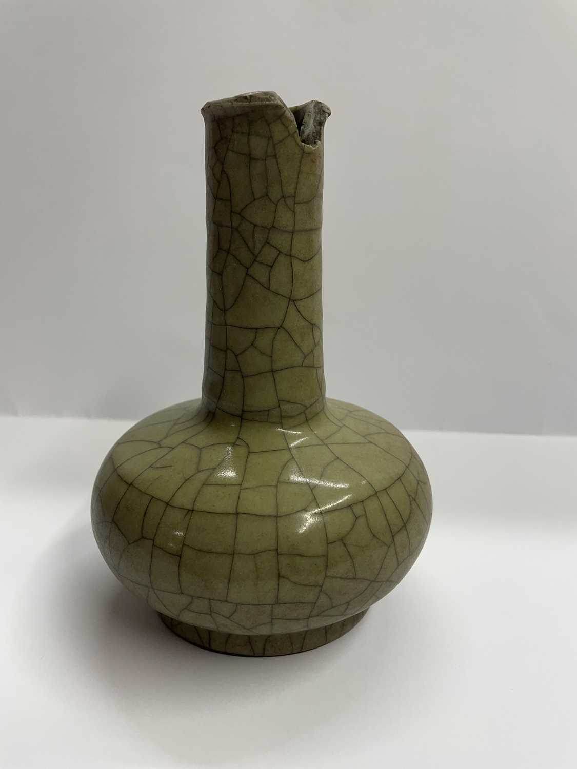 A Chinese celadon glazed bottle vase, - Image 17 of 17