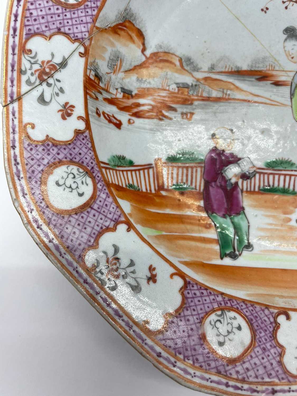 A pair of Chinese famille rose soup plates, - Image 40 of 43