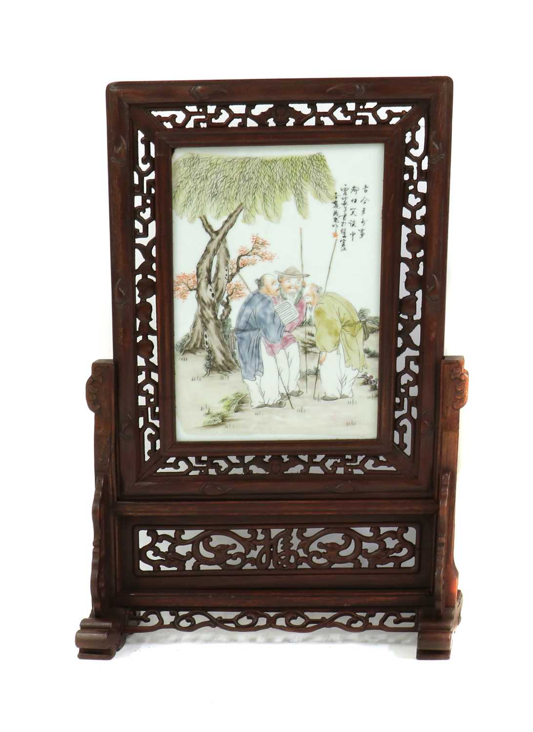 A Chinese table screen,