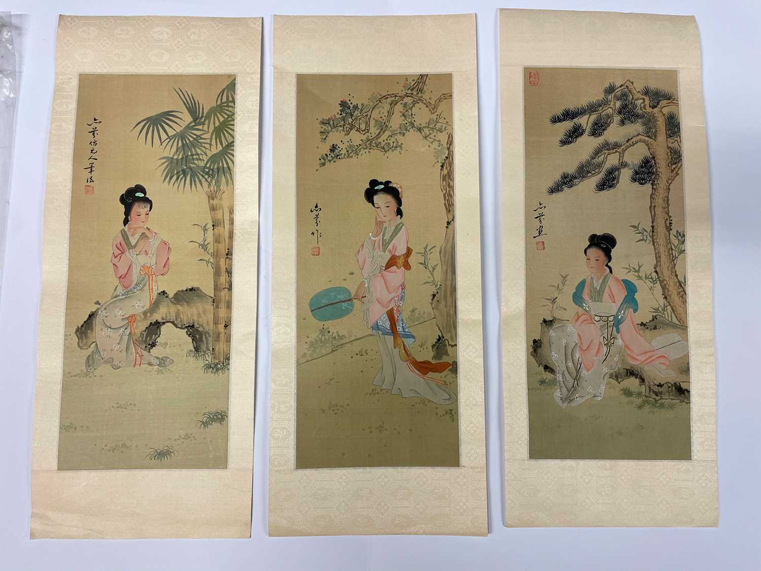 A group of three Chinese paintings, - Image 14 of 19