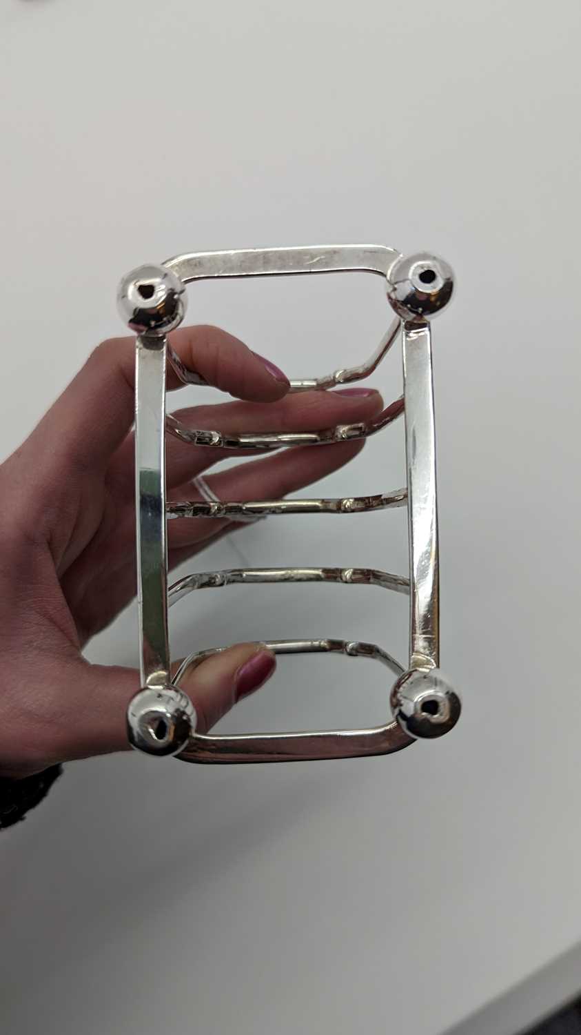 A Victorian silver four division toast rack, - Image 11 of 18