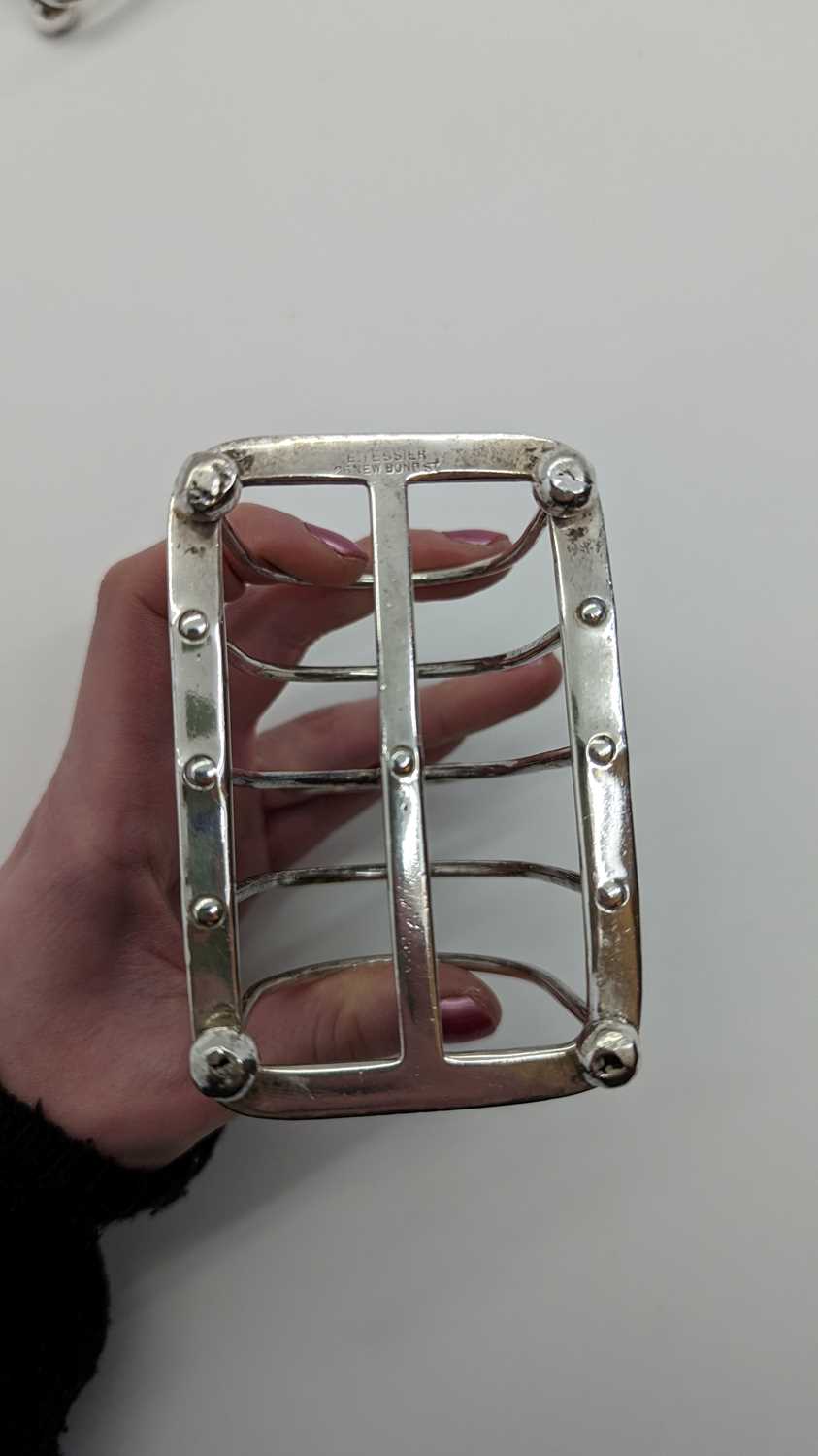 A Victorian silver four division toast rack, - Image 9 of 18