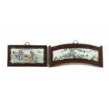 Two Chinese porcelain plaques,