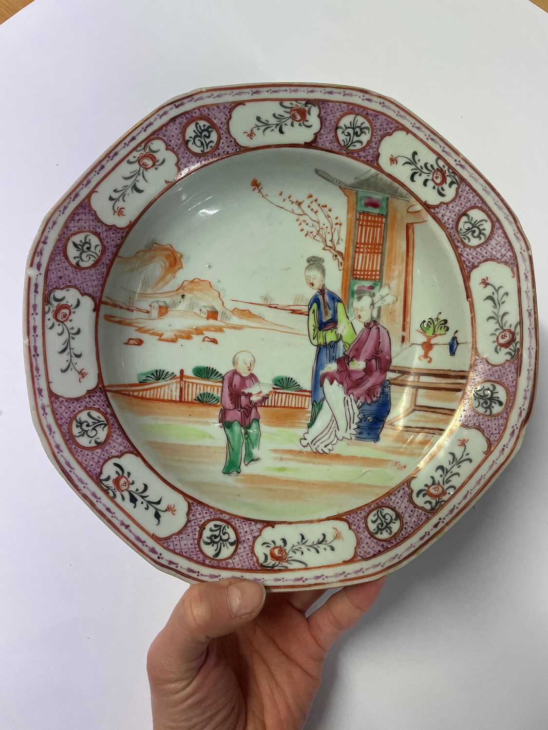 A pair of Chinese famille rose soup plates, - Image 4 of 43